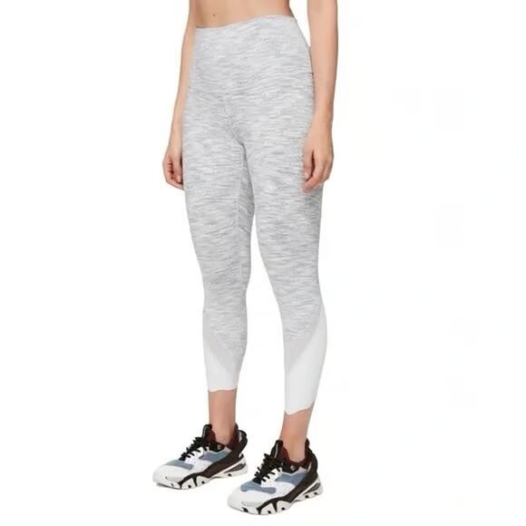 Lululemon Wunder High Rise Under Crop Tight Leggings Special Edition Scalloped 6 - Picture 1 of 10